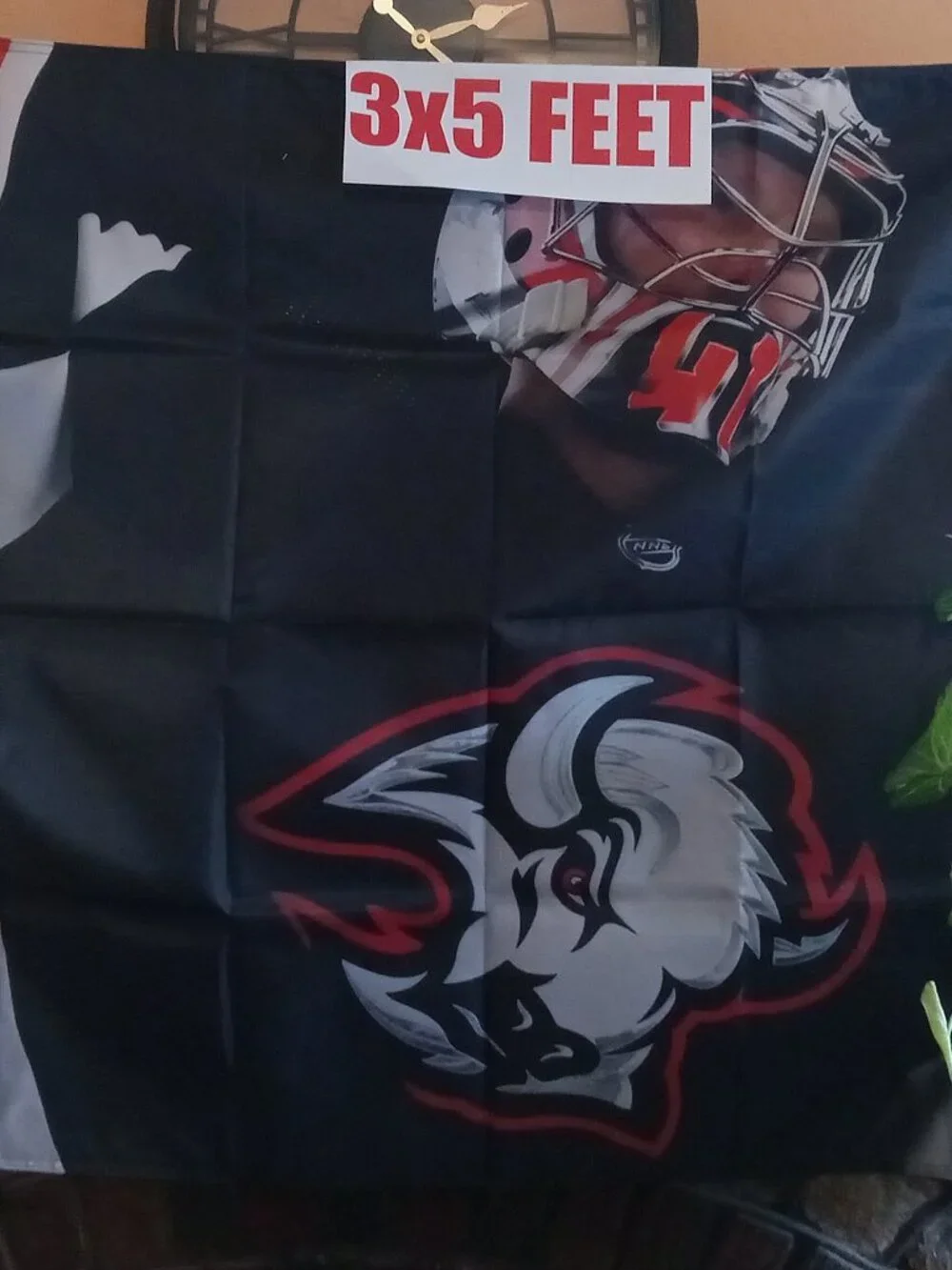 Buffalo Sabres Craig Anderson Goat Head Jersey NHL 3X5 Feet Flag Banner